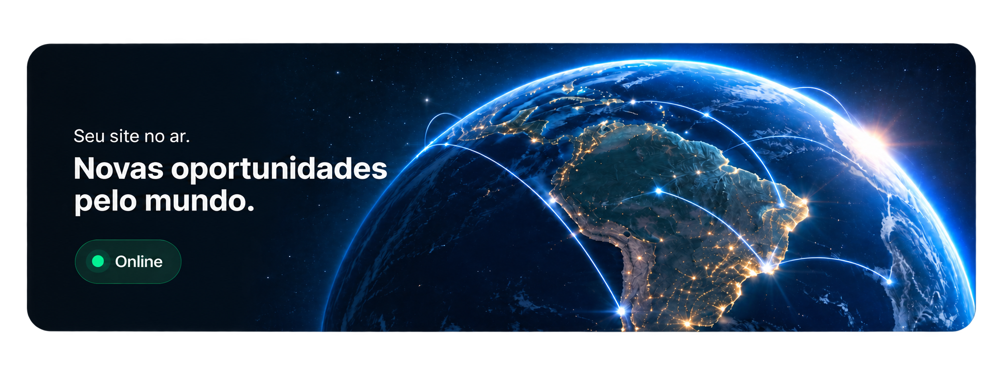 Seu site no ar, novas oportunidades pelo mundo